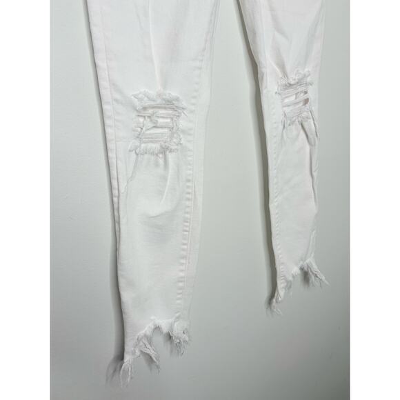 L’agence White Distressed High Line Skinny Jeans Size 25 - Picture 6 of 11